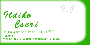 ildiko cseri business card